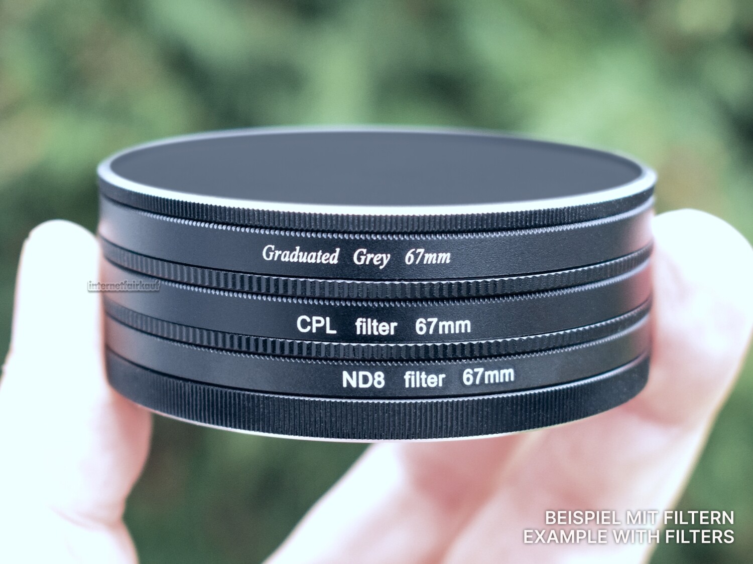 67mm Stack Caps Filterkappen Filter Container