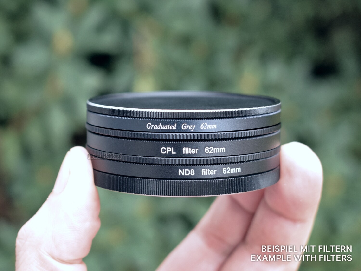 62mm Stack Caps Filterkappen Filter Container