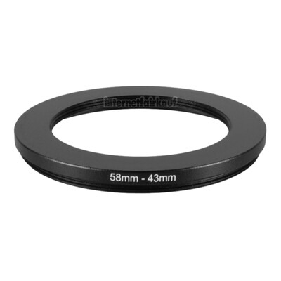 58-43mm Adapterring Filteradapter