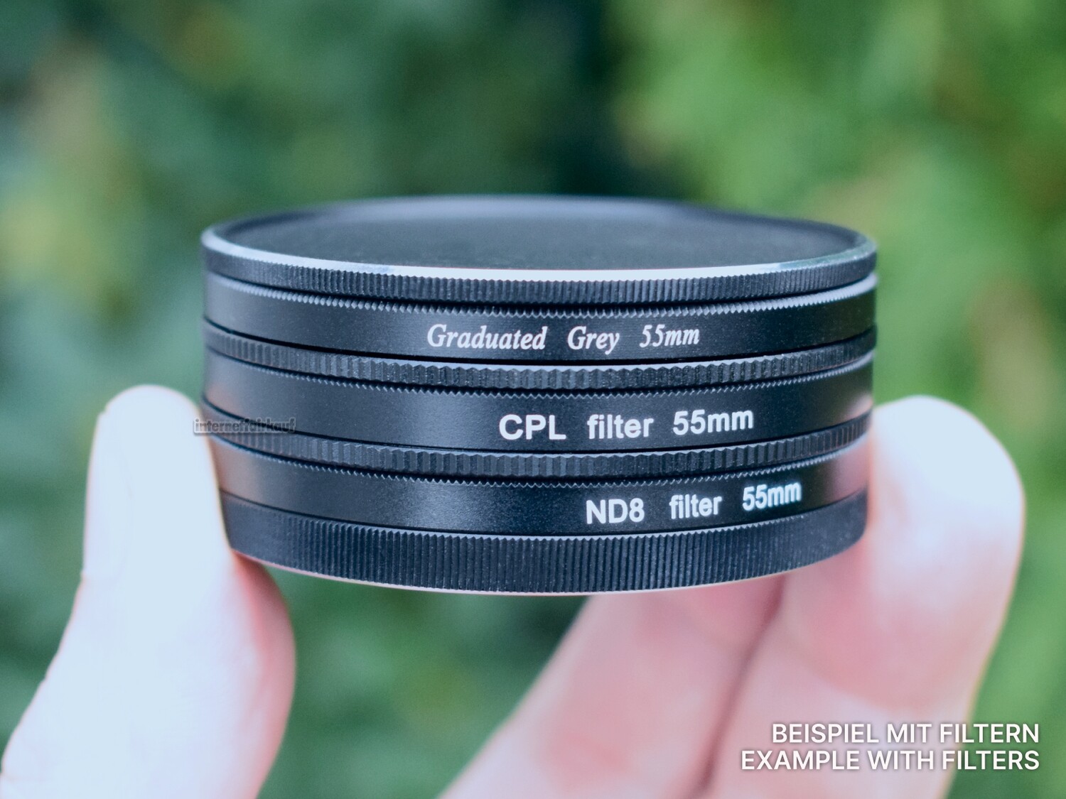 55mm Stack Caps Filterkappen Filter Container