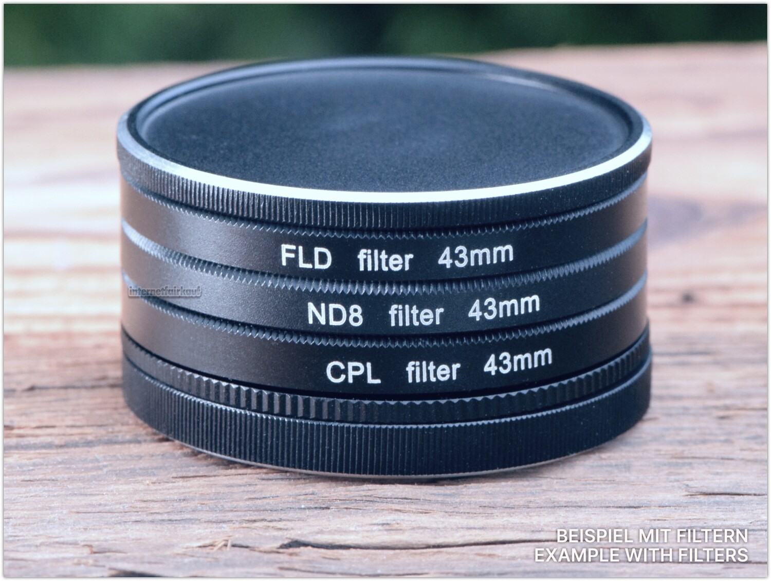 43mm Stack Caps Filterkappen Filter Container