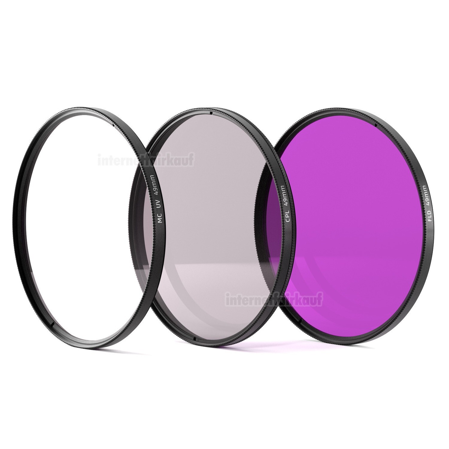 UV + Pol + FD / FLD Filter passend für Canon EOS R50 und 18-45 Objektiv