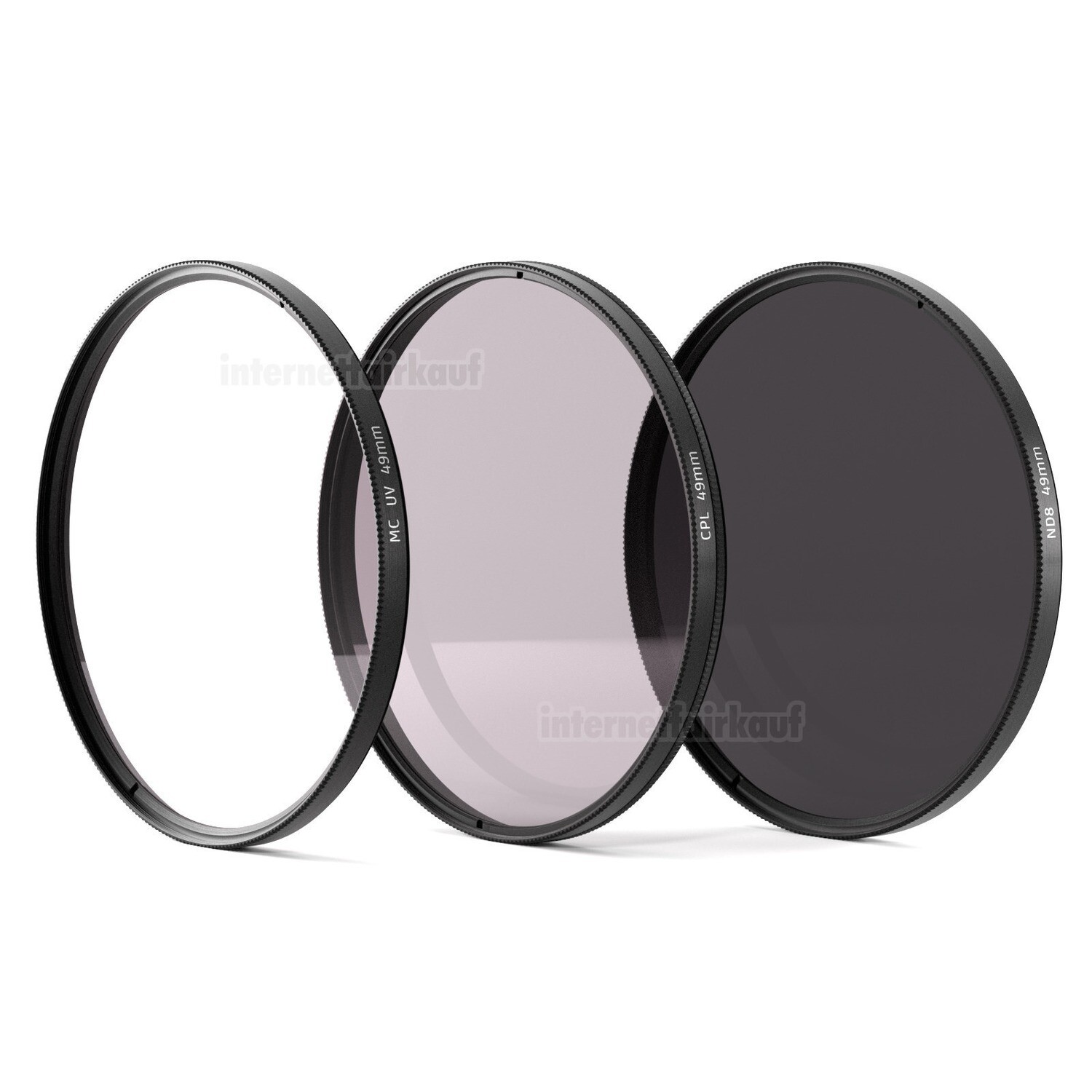 UV + POL + ND8-Filter passend für Canon EOS R10 und 18-45 Objektiv