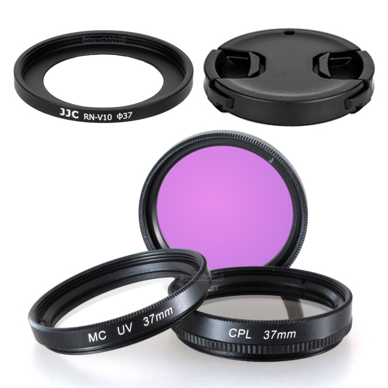 Zubehörset für Canon PowerShot V10 - Filter Adapter Deckel
