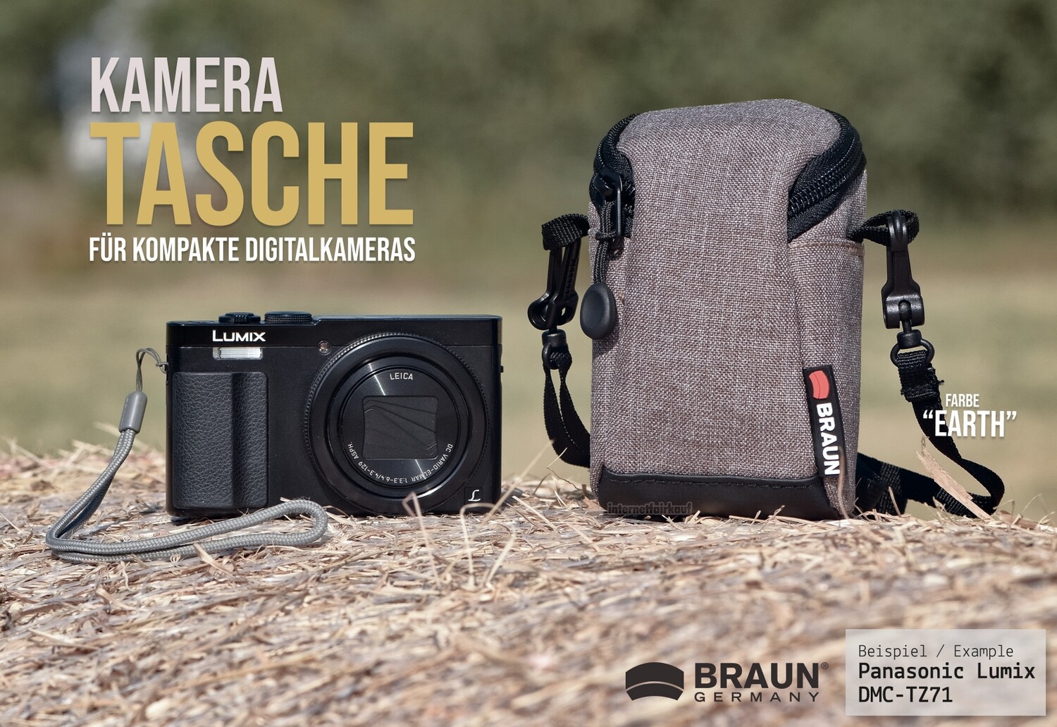 Fototasche Etui passend für Panasonic Lumix DC-TZ96 - Kameratasche