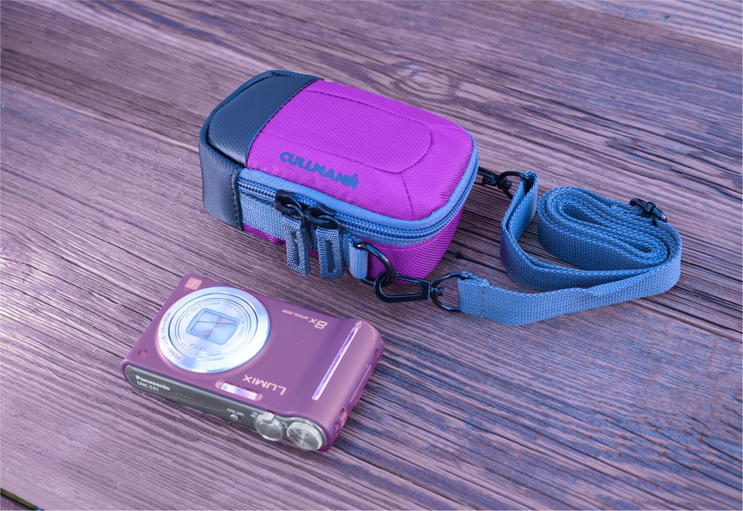 Kameratasche purple passend für Casio Exilim EX-Z600