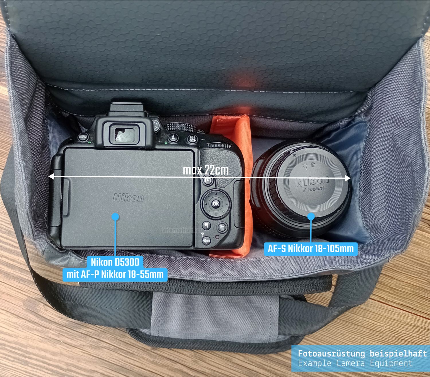Video Camcorder Tasche passend für Panasonic HC-VX878