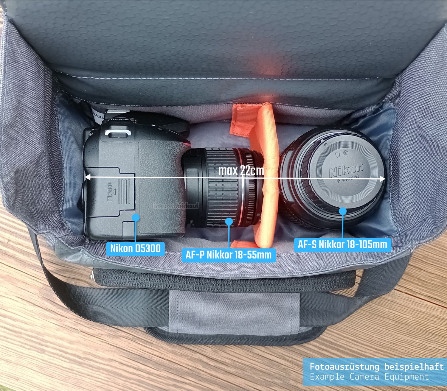 Video Camcorder Tasche passend für Panasonic HC-VX878