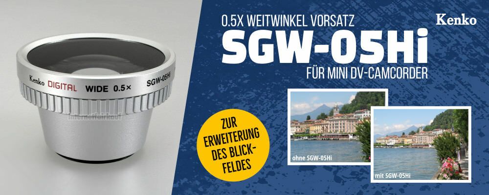 Weitwinkel Vorsatz passend für Panasonic NV-GS280
