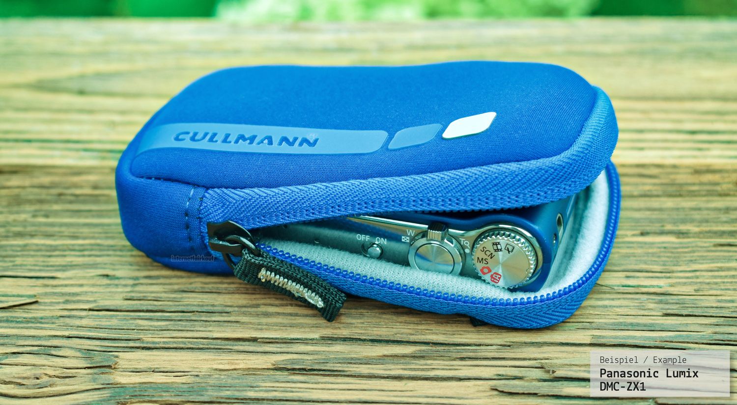 Neoprene Etui Kameratasche blau passend für Nikon Coolpix S6800