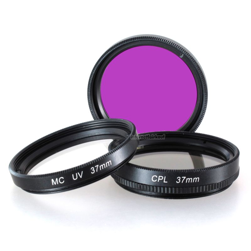 UV + Pol + FD / FLD Filter 37mm, schwarz