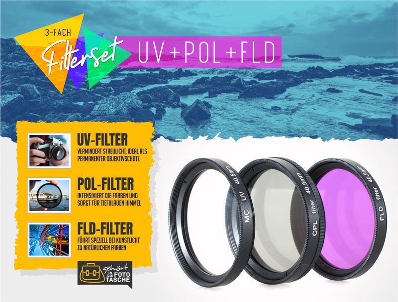 UV + Pol + FD / FLD Filter 40.5mm