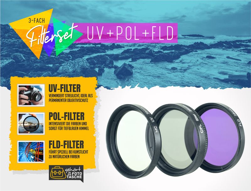 UV + Pol + FD / FLD Filter 39mm