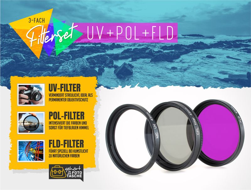 UV + Pol + FD / FLD Filter 43mm