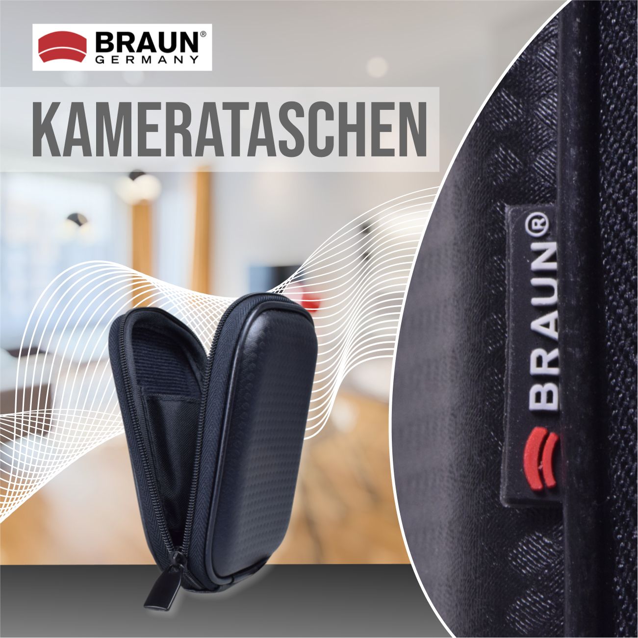 Hardcase Kameratasche schwarz passend für Kodak PIXPRO FZ55