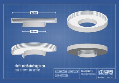 28-52mm Adapterring Filteradapter