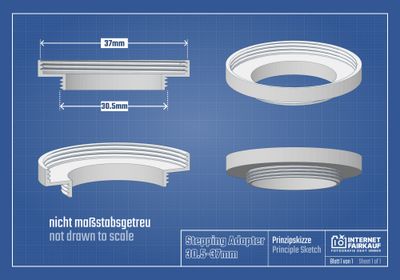 30.5-37mm Adapterring Filteradapter