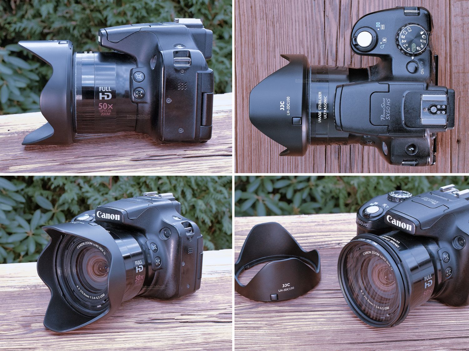 Set UV POL FLD Filter Gegenlichtblende passend für Canon PowerShot G3X SX540HS SX530HS u.a.
