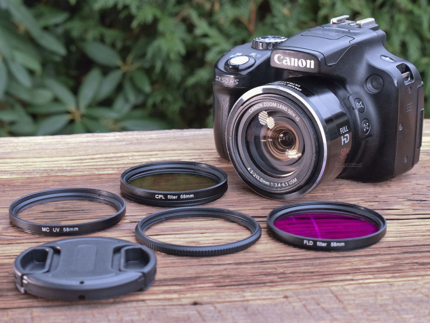 Set UV POL FLD Filter + Adapter passend für Canon PowerShot G3X SX540HS SX530HS u.a.
