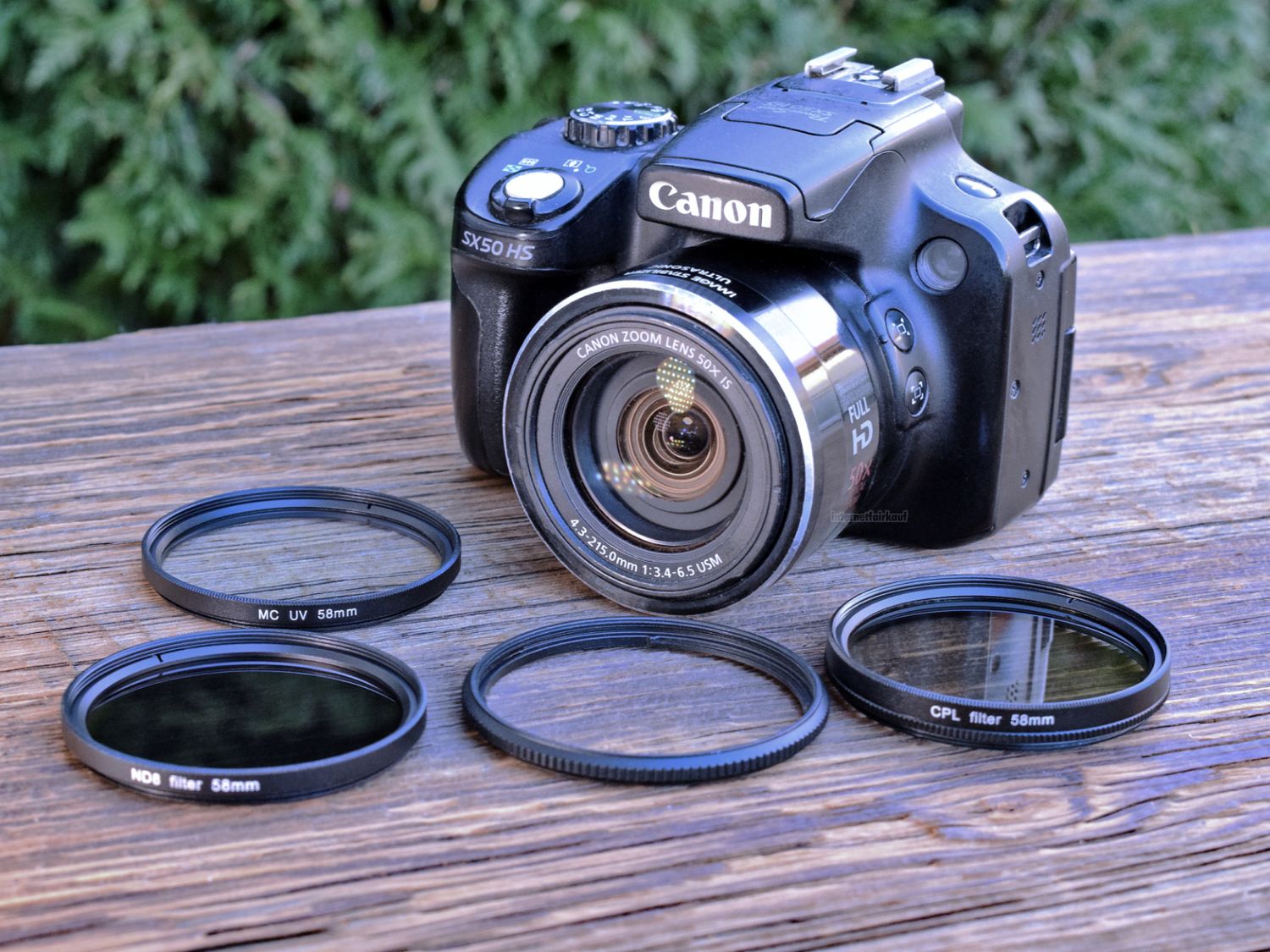 Set UV POL ND8 Filter + Adapter passend für Canon PowerShot G3X SX540HS SX530HS u.a.