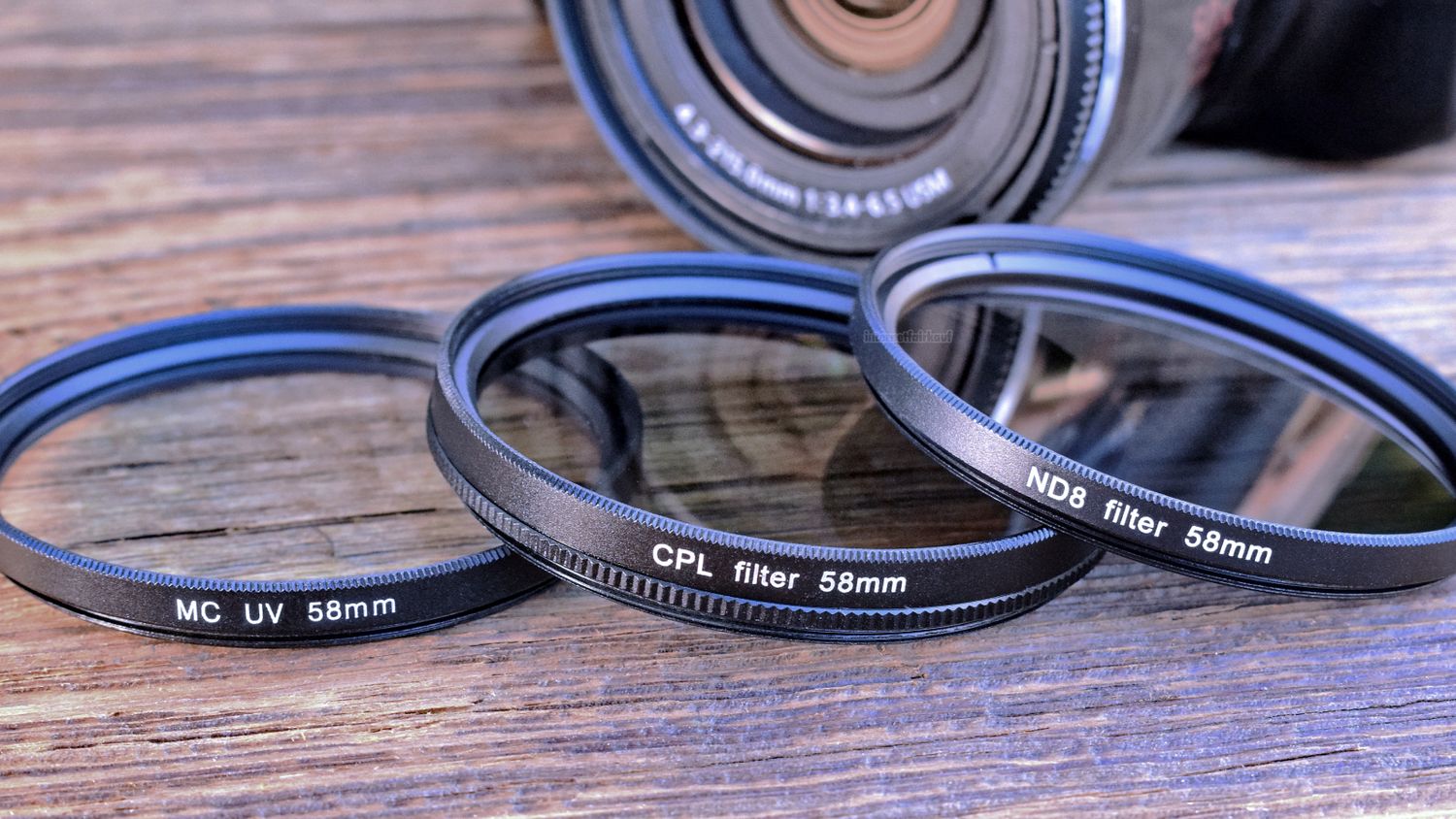 Set UV POL ND8 Filter + Adapter passend für Canon PowerShot G3X SX540HS SX530HS u.a.