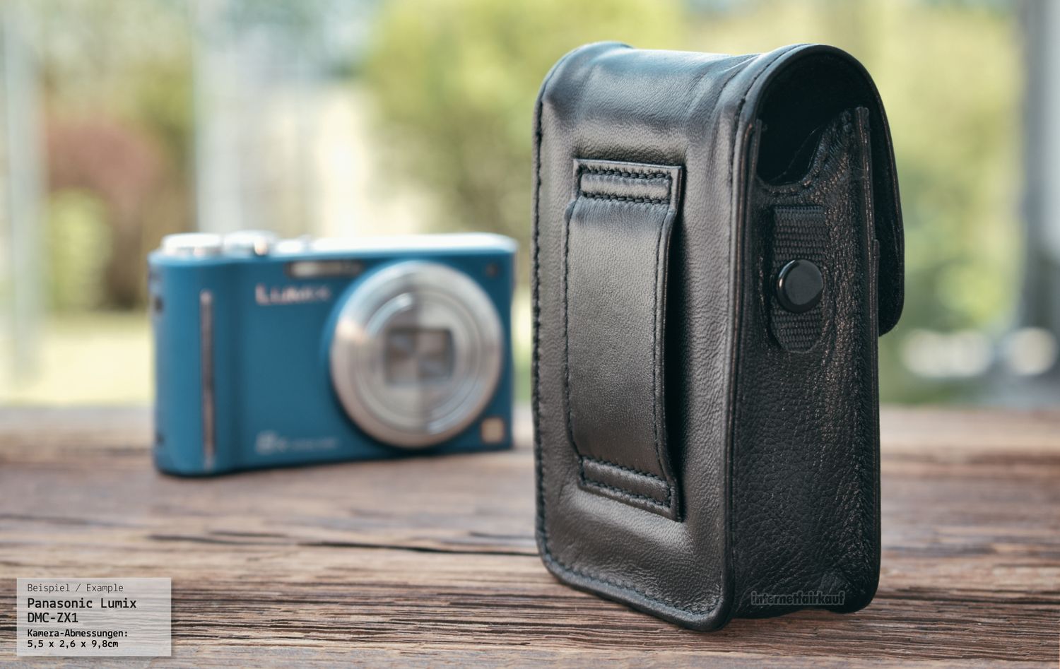 Leder Etui passend für Canon IXUS 200 IS  - Kameratasche