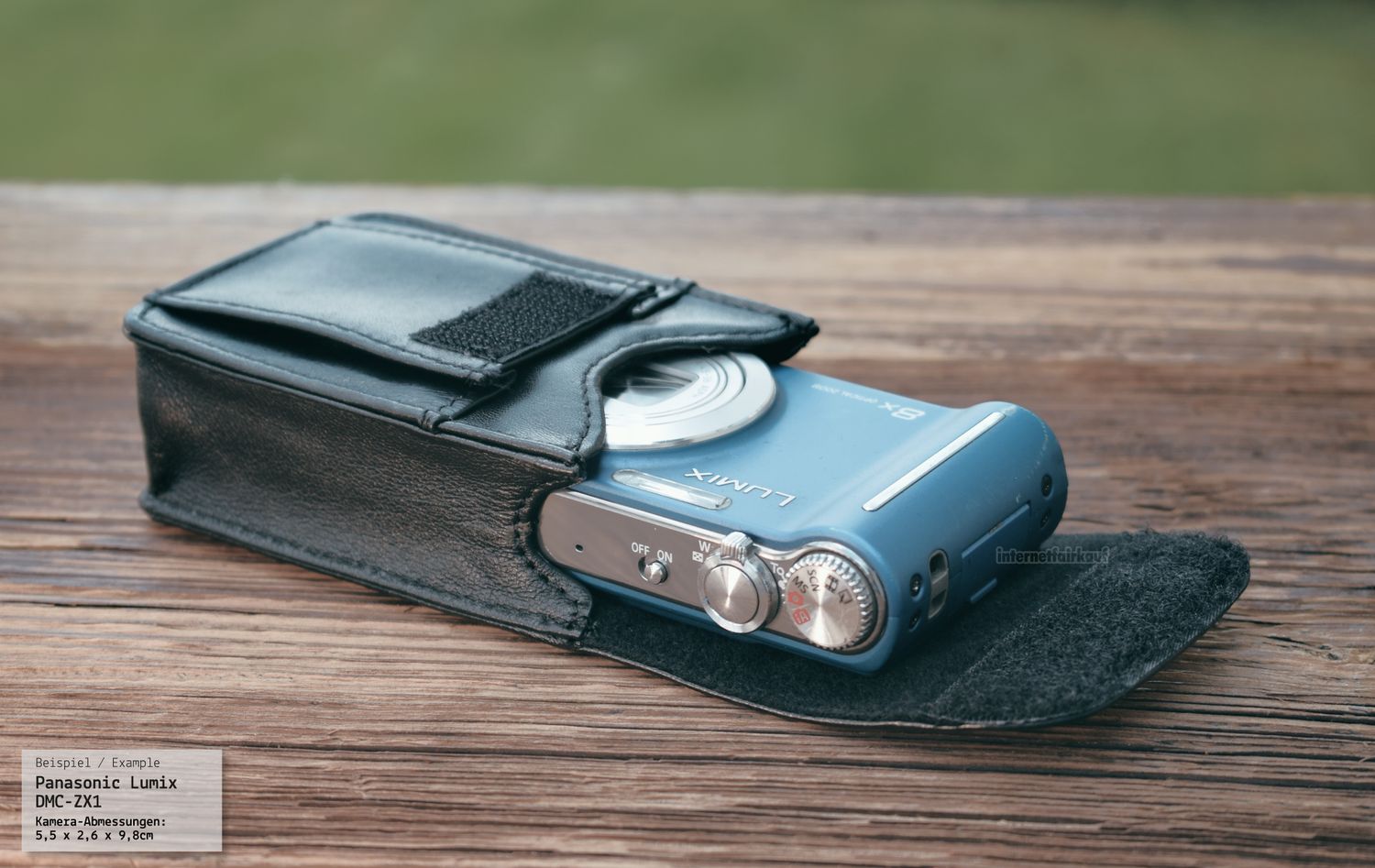 Leder Etui passend für Canon IXUS 210  - Kameratasche