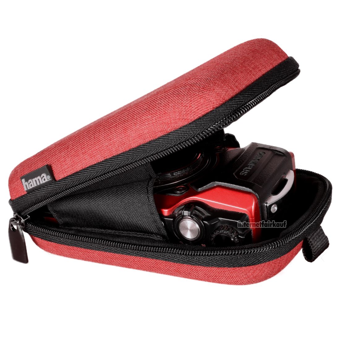 Hardcase Tasche rot passend für Panasonic Lumix DMC-TZ85