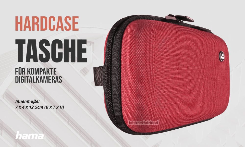 Hardcase Kameratasche rot passend für Panasonic Lumix DMC-TZ81