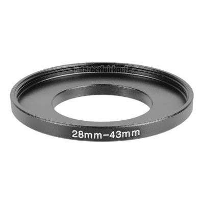 28-43mm Adapterring Filteradapter schwarz