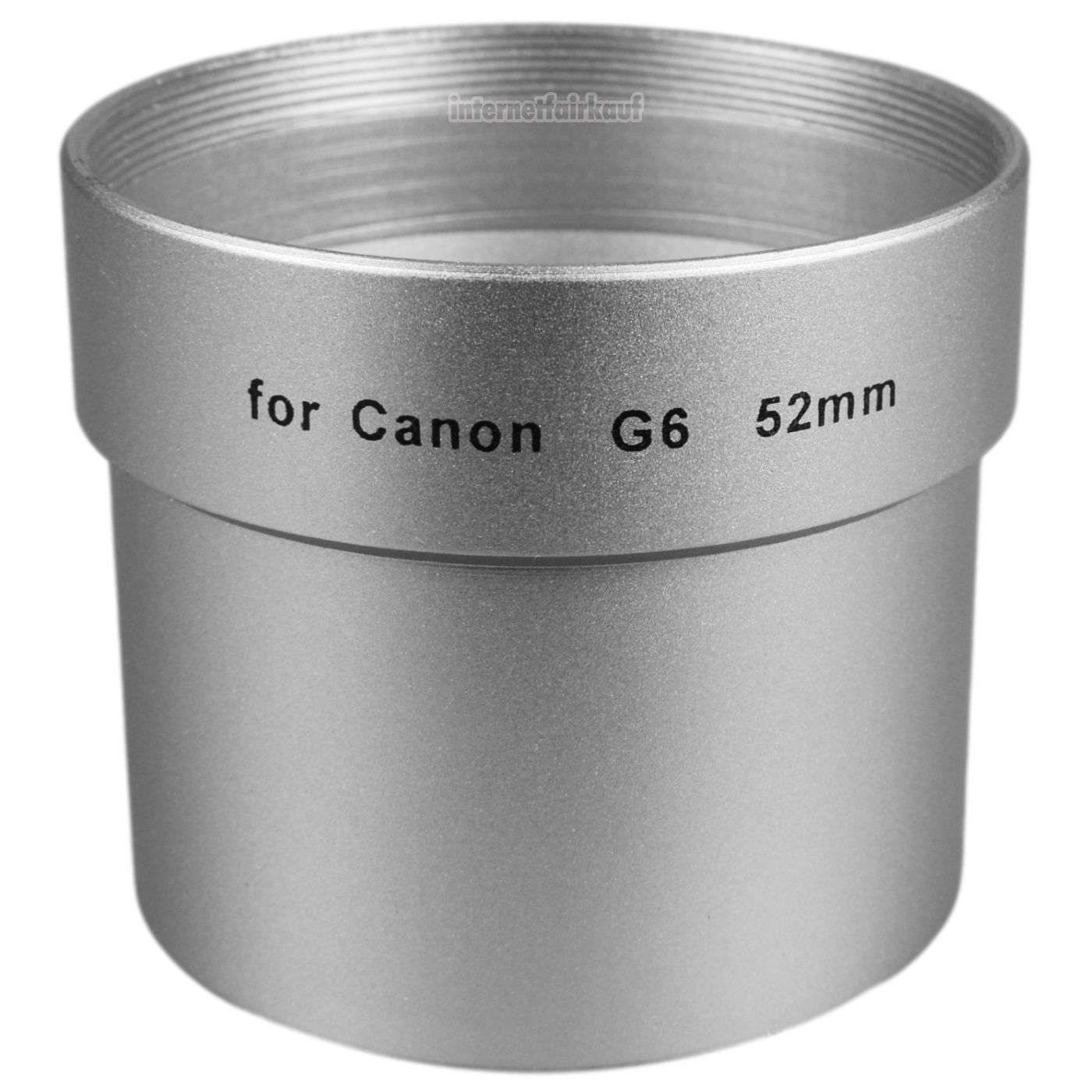 Adapter Tubus für Canon Powershot G6, 52mm
