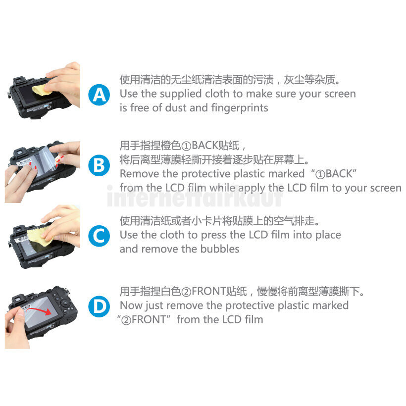 JJC LCP-NXMINI - LCD Display Schutzfolien für Samsung NX Mini