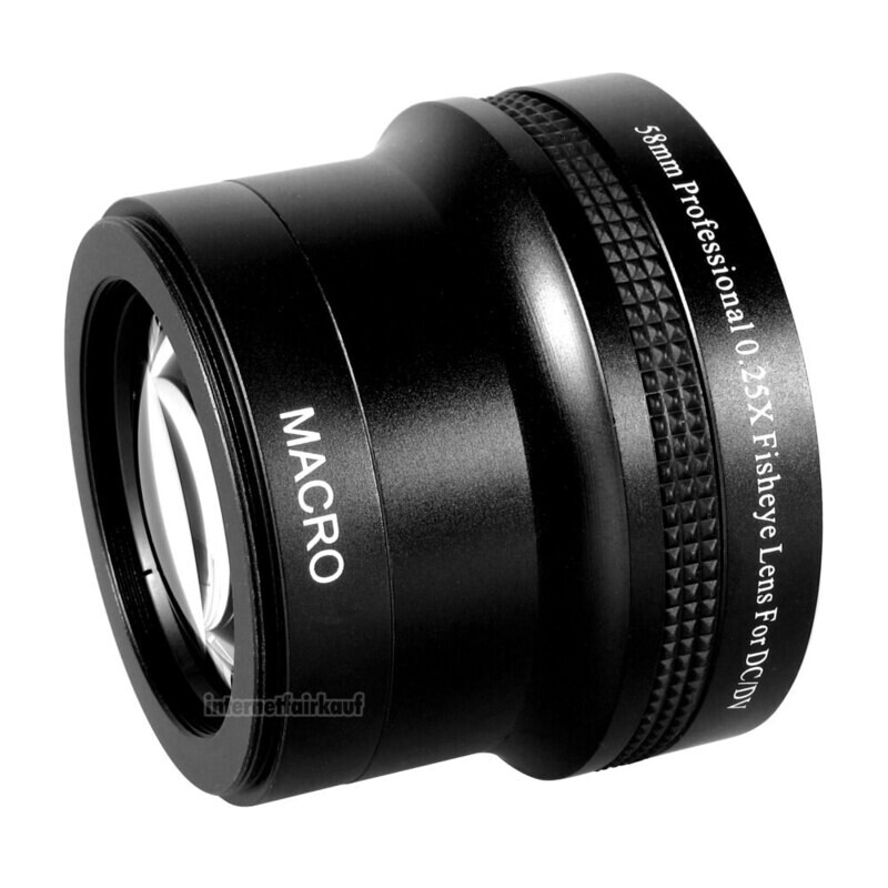 0.25x Fisheye Vorsatz passend für Objektive mit 72mm Filtergewinde