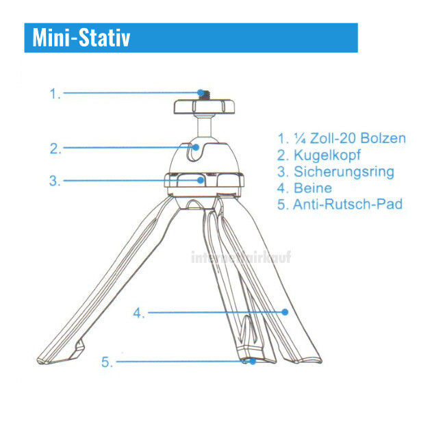 JJC TP-MT1K Mini Stativ Kit