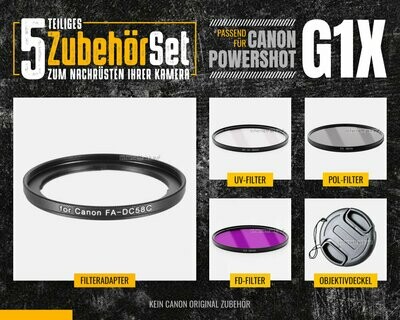 5-teiliges Zubehörset für Canon PowerShot G1X