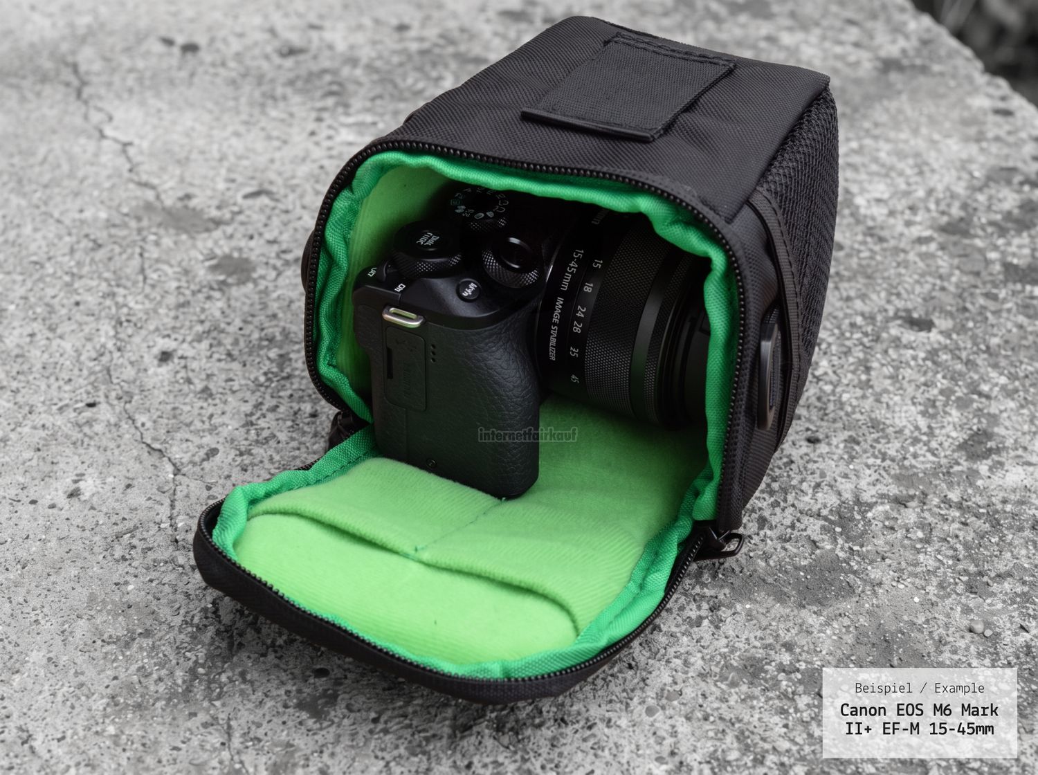 Fototasche passend für Sony Alpha A6400 und 16-50mm Objektiv - Kameratasche