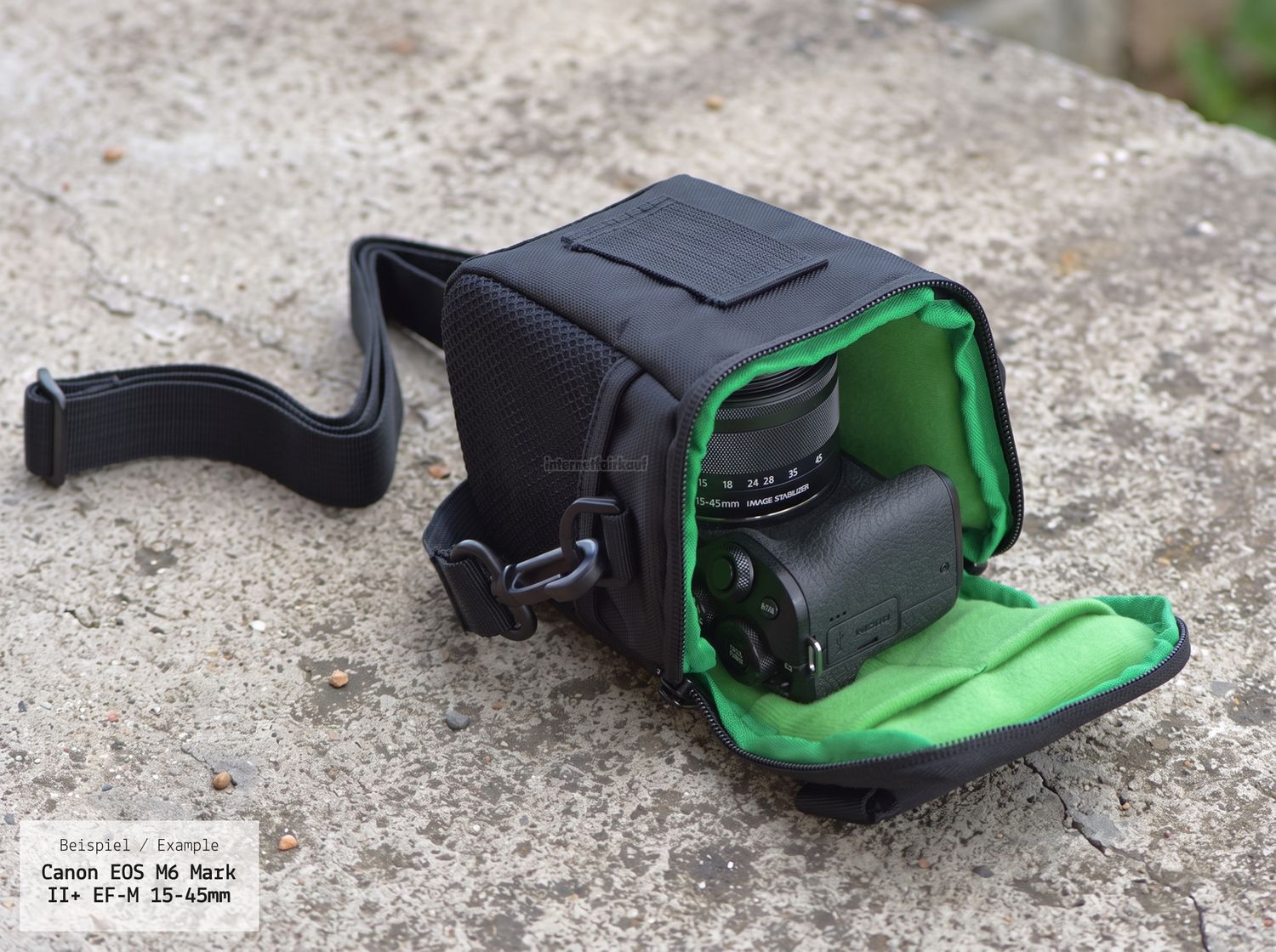 Fototasche passend für Sony Alpha A6600 und 16-50mm Objektiv - Kameratasche