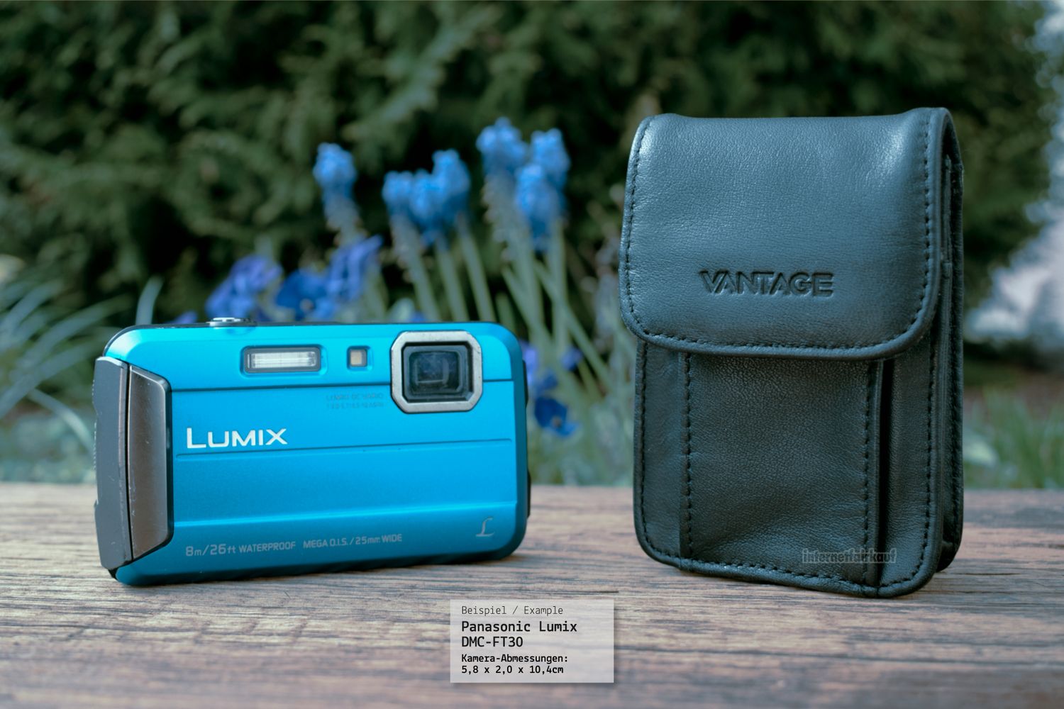 Leder Etui passend für Canon IXUS 117 HS - Kameratasche