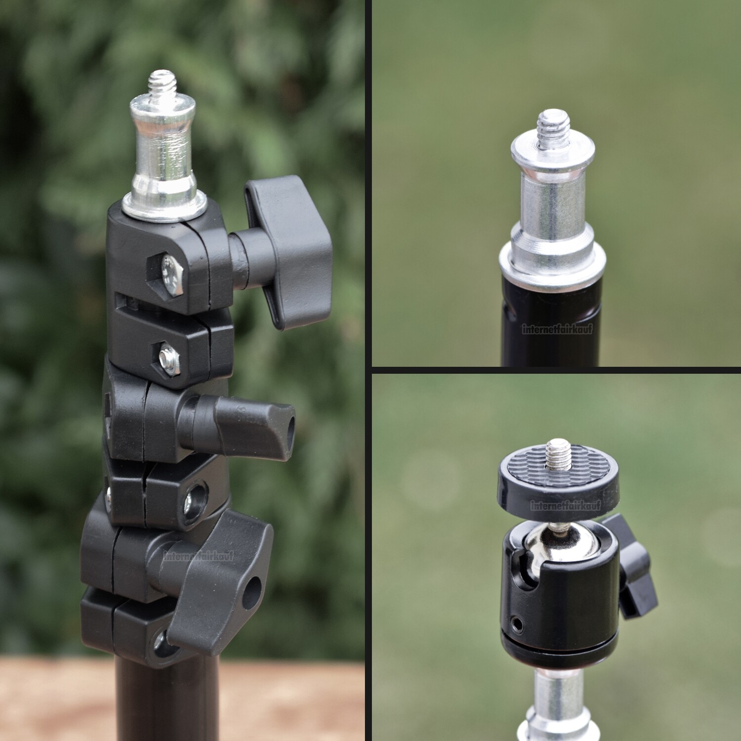 Braun VloggKit 140 - Vlogging Stativ incl. Ringlicht und Smartphone Klemme