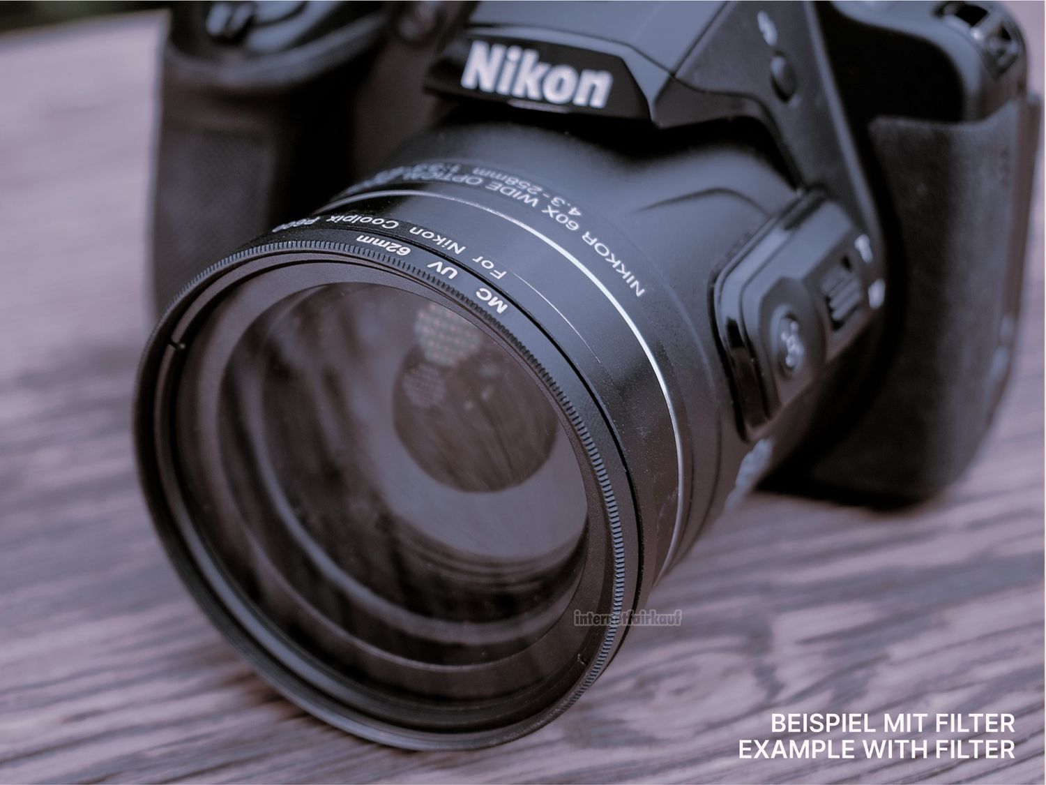Adapterring für Nikon Coolpix P600 P610 B600 B700 - 62mm