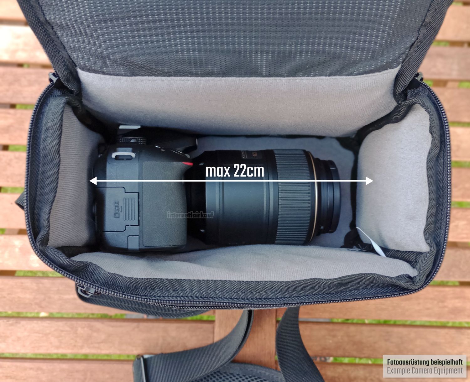 Kameratasche passend für Nikon Coolpix P1100 - Fototasche