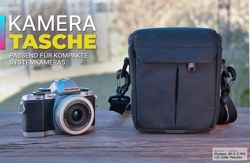 Kompakte Kameratasche für Systemkameras