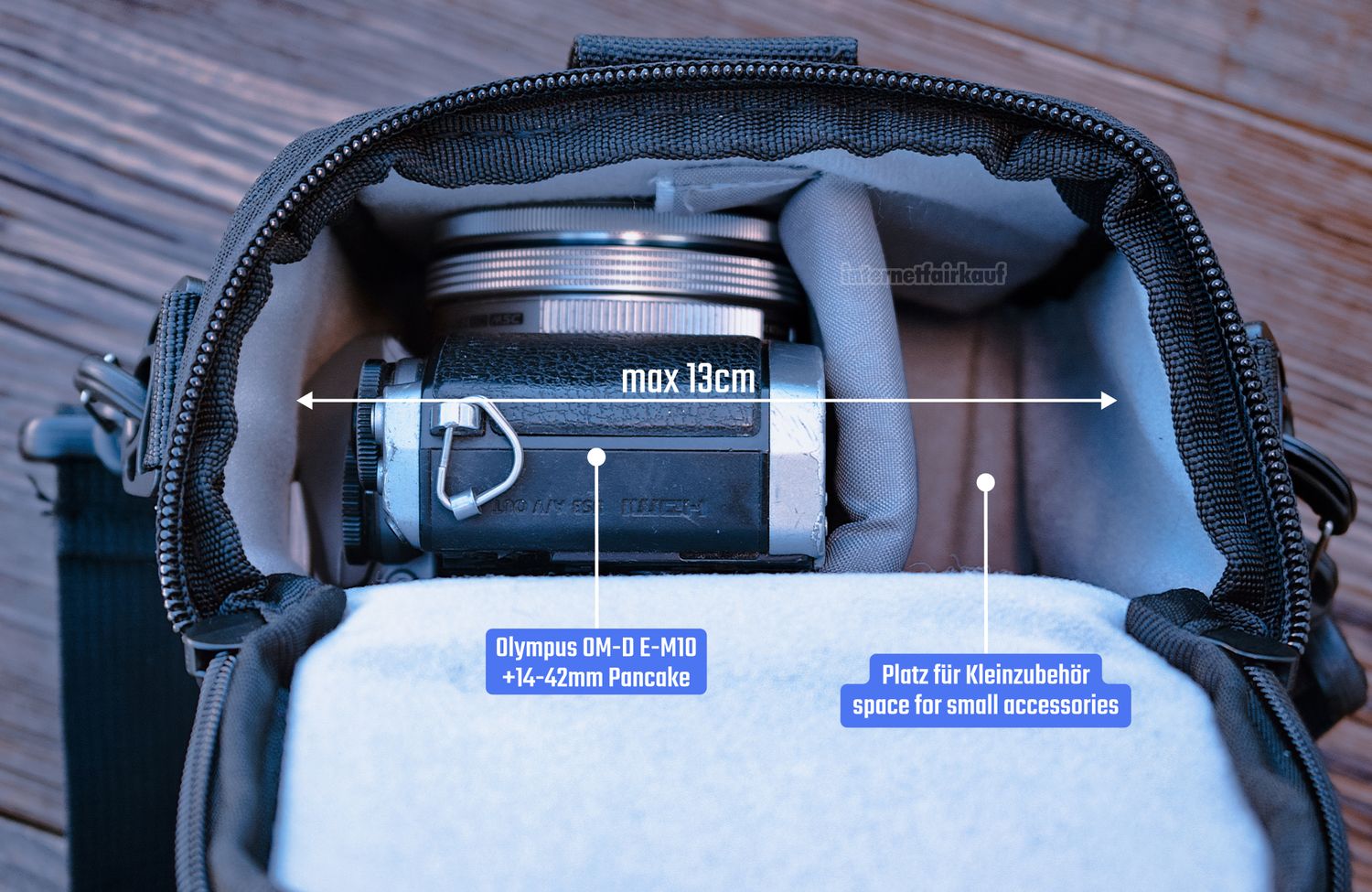 Kompakte Kameratasche passend für Canon PowerShot G5X