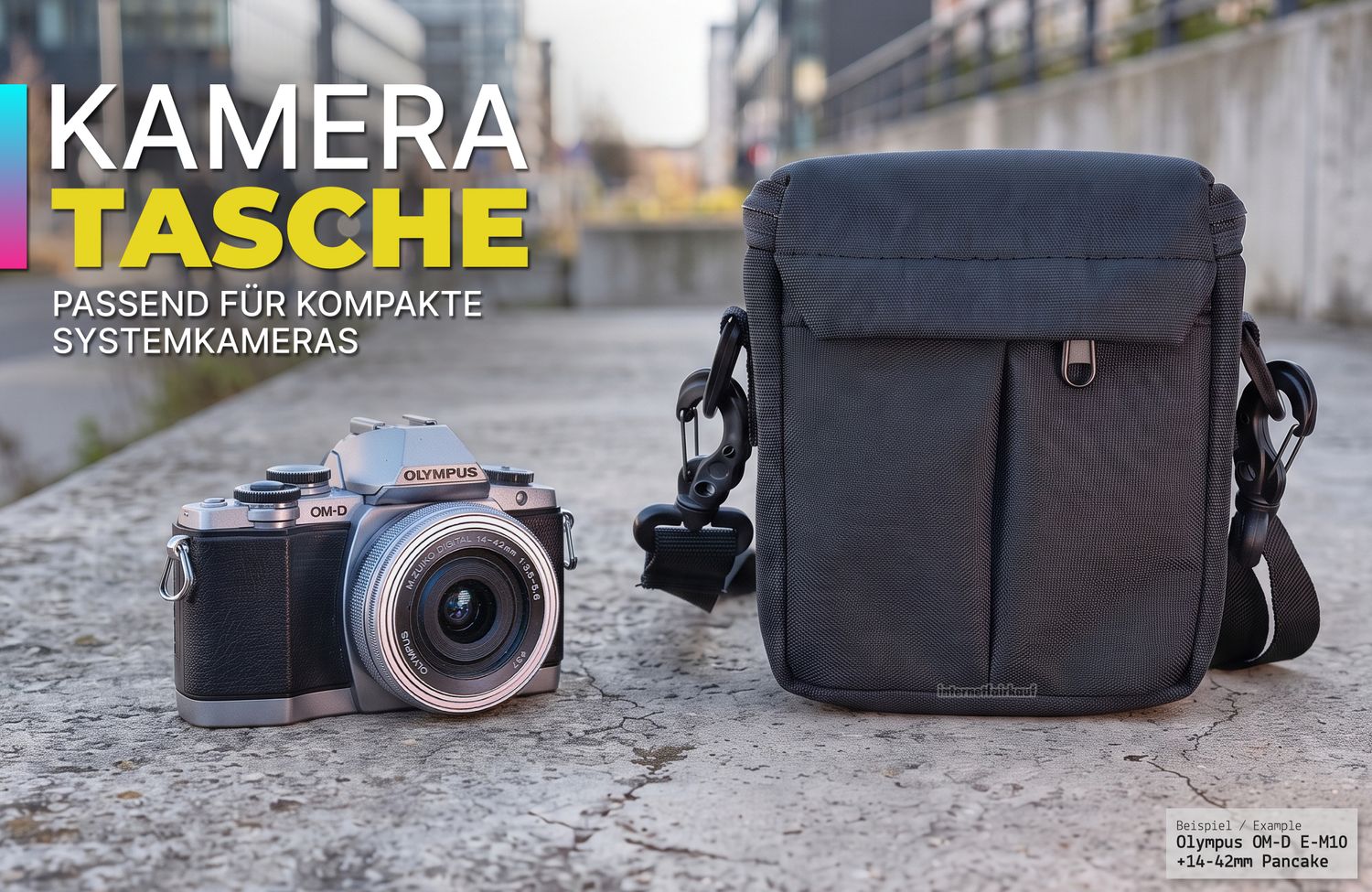 Kompakte Kameratasche passend für Leica D-Lux 8