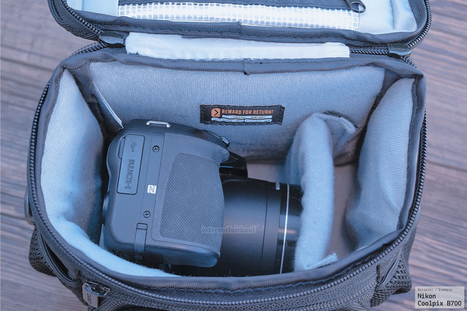 Kameratasche passend für Canon EOS 750D Fototasche