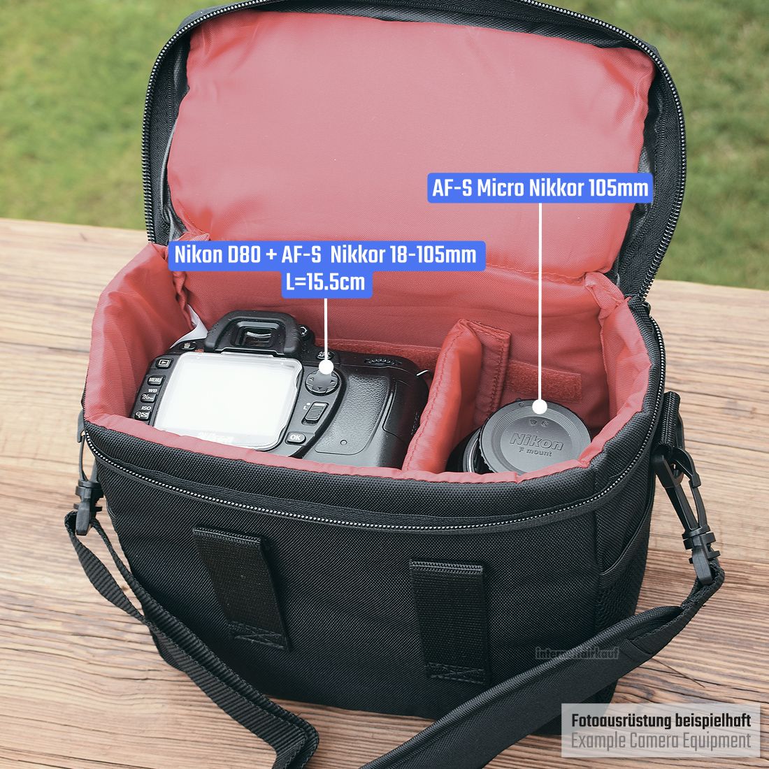 Schultertasche passend für Canon EOS 90D - Kameratasche
