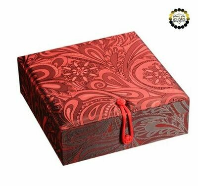 Wooden Bracelet-Collector-Box with linen fabric (Space for 5-10 Bracelets)