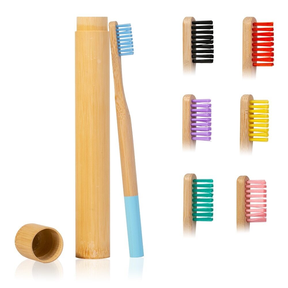 Bamboo toothbrush + Travel case