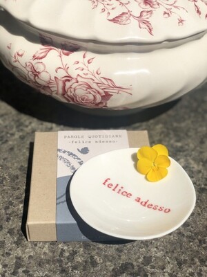 Piattino in ceramica Felice Adesso Blu Piattino in ceramica Felice Adesso Blu