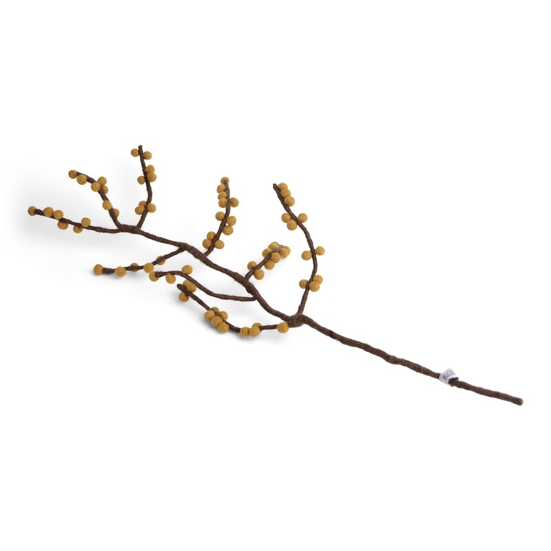 Branch Yellow Berries 60cm